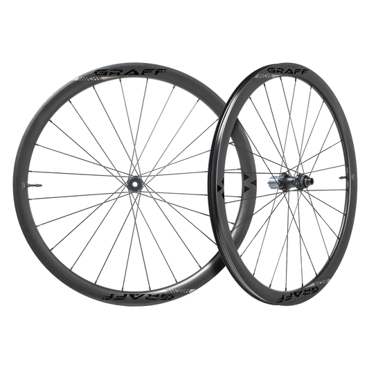 Coppia di ruote MICHE CARBO GRAFF EVO DISC Tubeless Ready (Center Lock)
