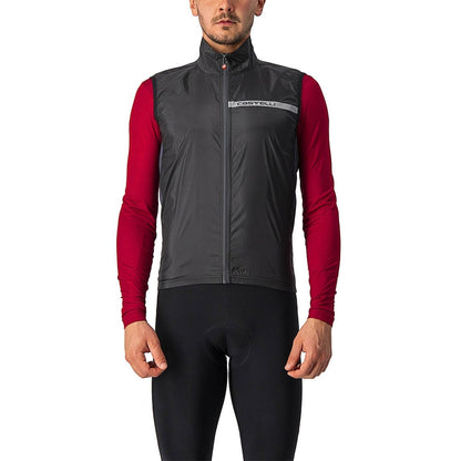 Gilet CASTELLI SQUADRA STRETCH nero/grigio