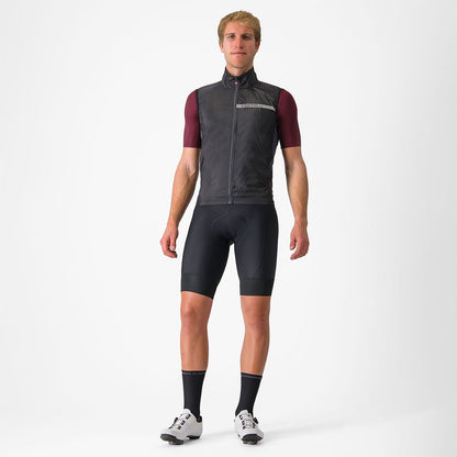Gilet Senza Maniche CASTELLI SQUADRA STRETCH Nero/Grigio