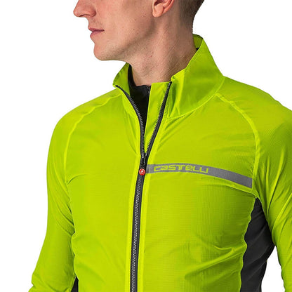 Giacca CASTELLI SQUADRA STRETCH Giallo/Grigio