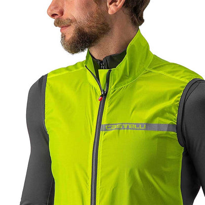 Gilet CASTELLI SQUADRA STRETCH Giallo/Grigio