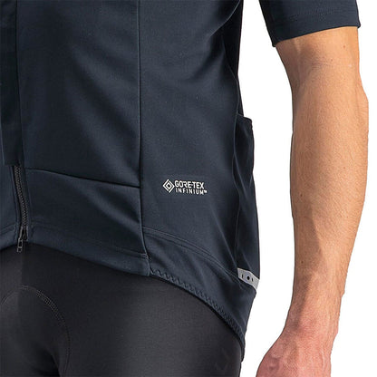 Maglia CASTELLI GABBA ROS 2 Maniche Corte Nero/Nero Reflex