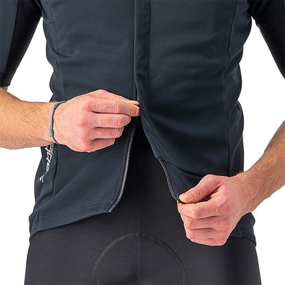 Maglia CASTELLI GABBA ROS 2 Maniche Corte Nero/Nero Reflex