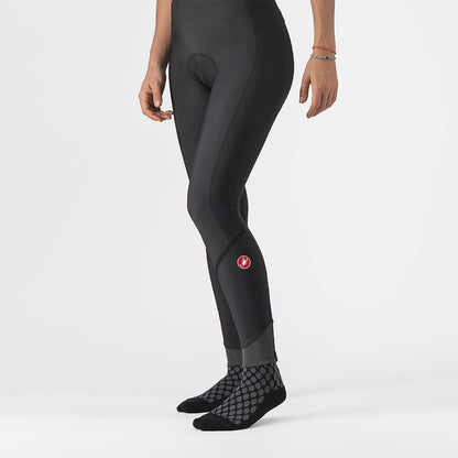 Pantalone Lungo con Bretelle CASTELLI VELOCISSIMA DT Donna Nero Reflex