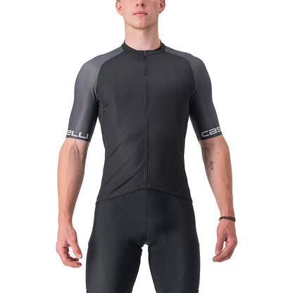 Maglia CASTELLI ENTRATA VI Maniche Corte Nero/Grigio/Avorio