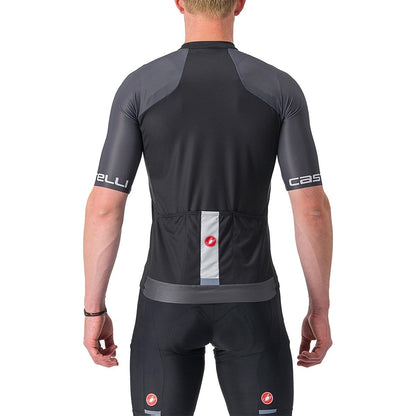 Maglia CASTELLI ENTRATA VI Maniche Corte Nero/Grigio/Avorio