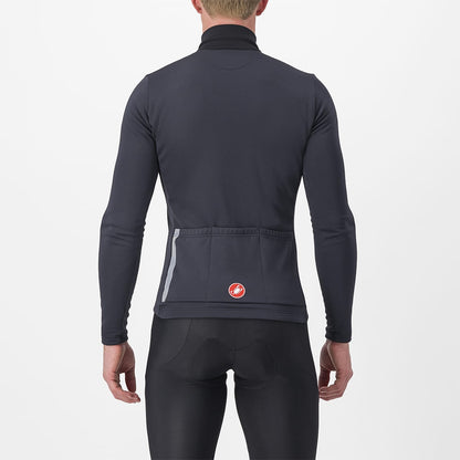 Maglia CASTELLI ENTRATA THERMAL Maniche Lunghe Nero/Rosso