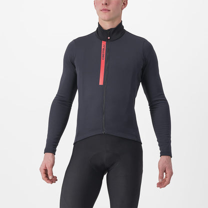 Maglia CASTELLI ENTRATA THERMAL Maniche Lunghe Nero/Rosso