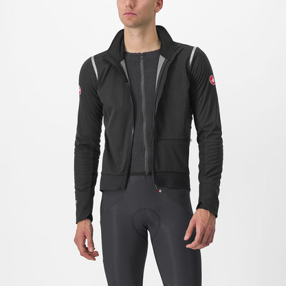 Giacca CASTELLI ALPHA DOPPIO ROS Nero/Reflex