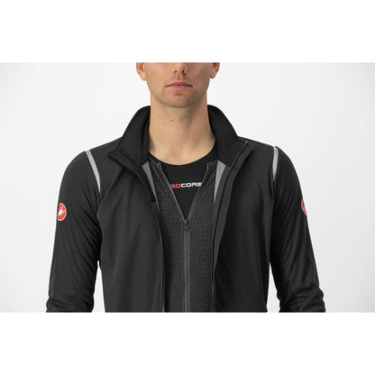 Giacca CASTELLI ALPHA DOPPIO ROS Nero/Reflex