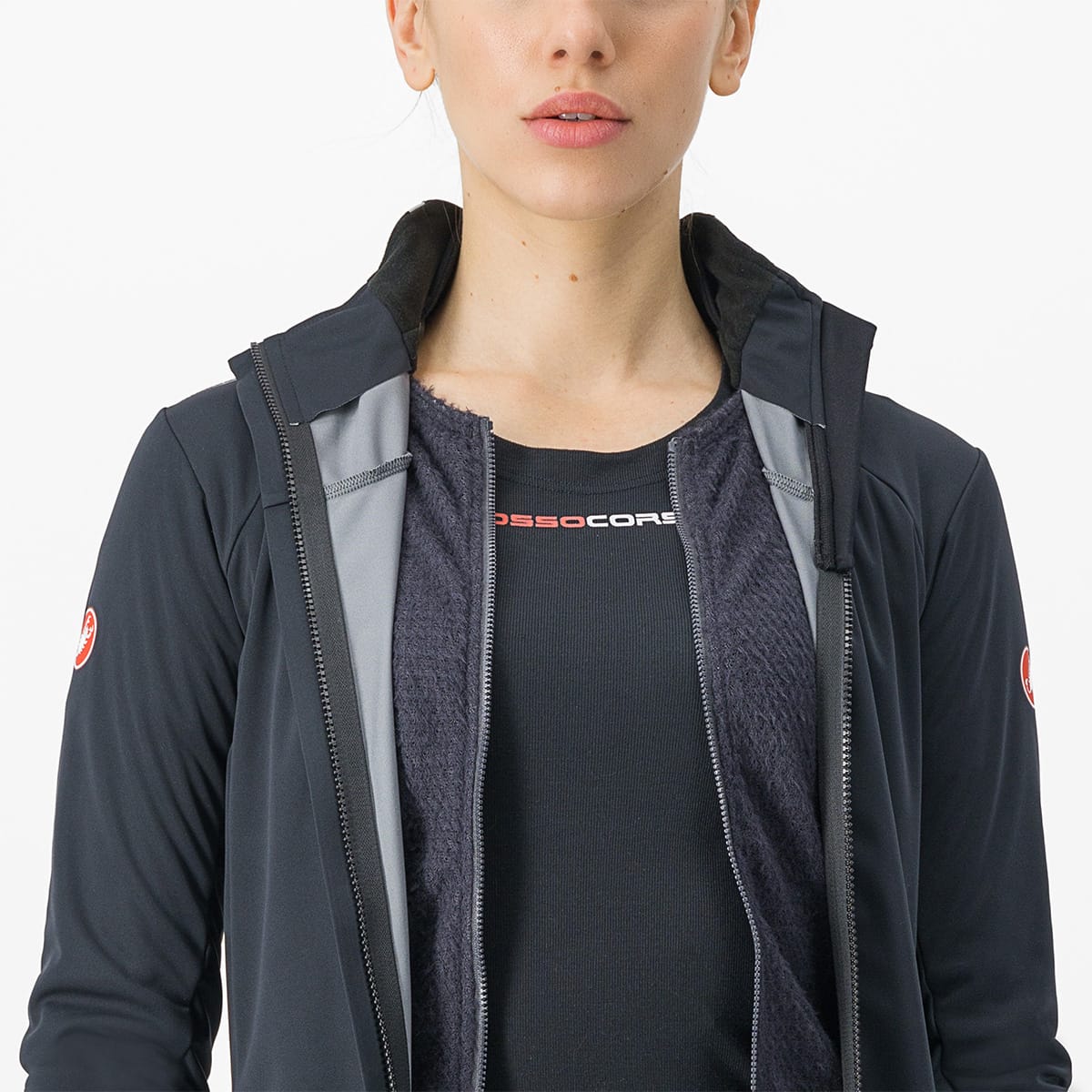 CASTELLI ALPHA DOPPIO ROS Giacca Donna Nero/Grigio