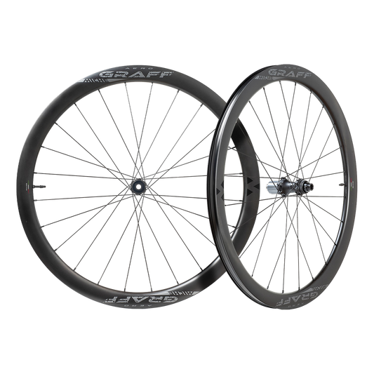 Coppia di ruote MICHE GRAFF AERO DISC Tubeless Ready (Center Lock)