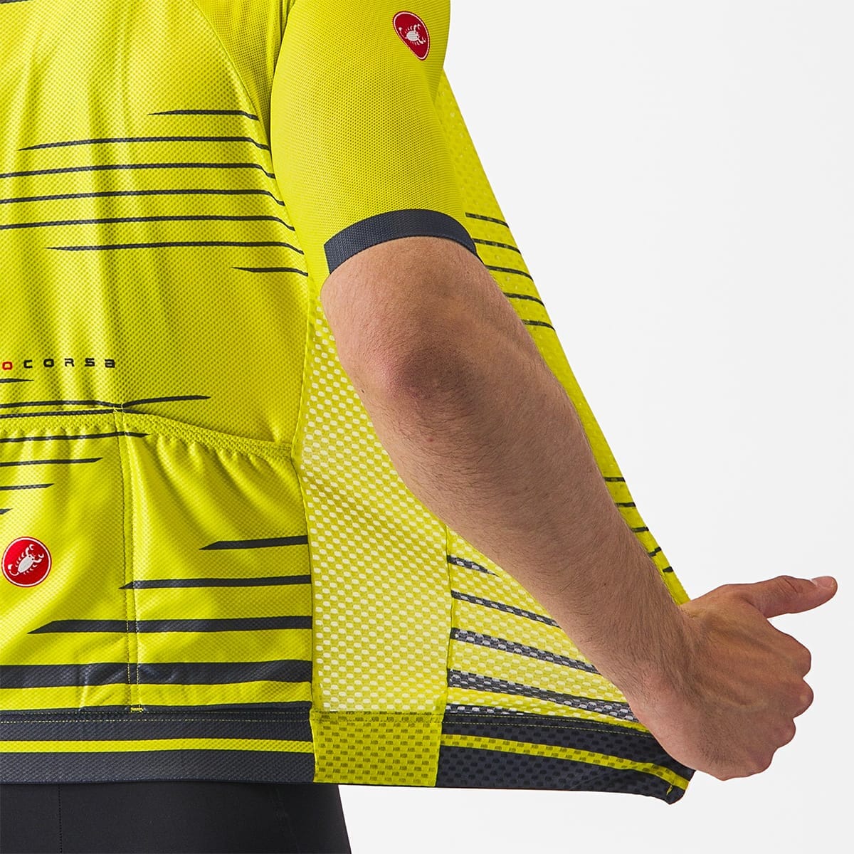 Maillot CASTELLI CLIMBER'S 4.0 Manches Courtes Jaune