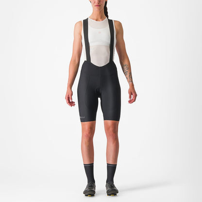 Pantaloncini Corti con Bretelle ESPRESSO DT Donna Nero