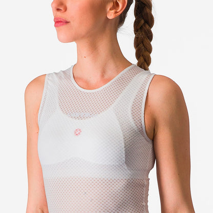 Intimo Tecnico CASTELLI PRO MESH Donna Senza Maniche Bianco