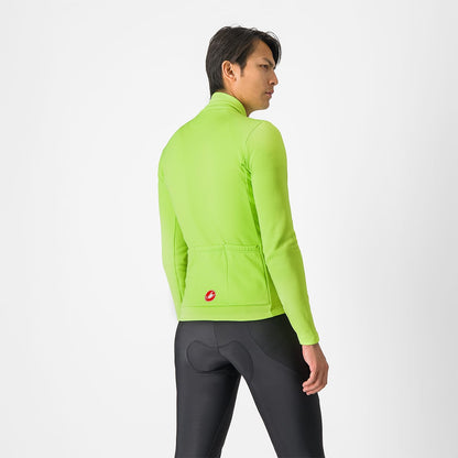 Maglia CASTELLI ENTRATA THERMAL Maniche Lunghe Giallo/Grigio