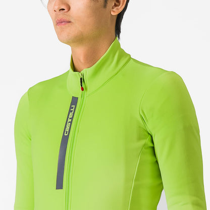 Maglia CASTELLI ENTRATA THERMAL Maniche Lunghe Giallo/Grigio