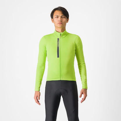 Maglia CASTELLI ENTRATA THERMAL Maniche Lunghe Giallo/Grigio