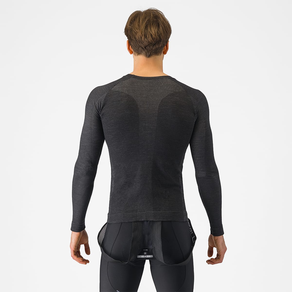 CASTELLI MERINO INTIMO A MANICHE LUNGHE Nero