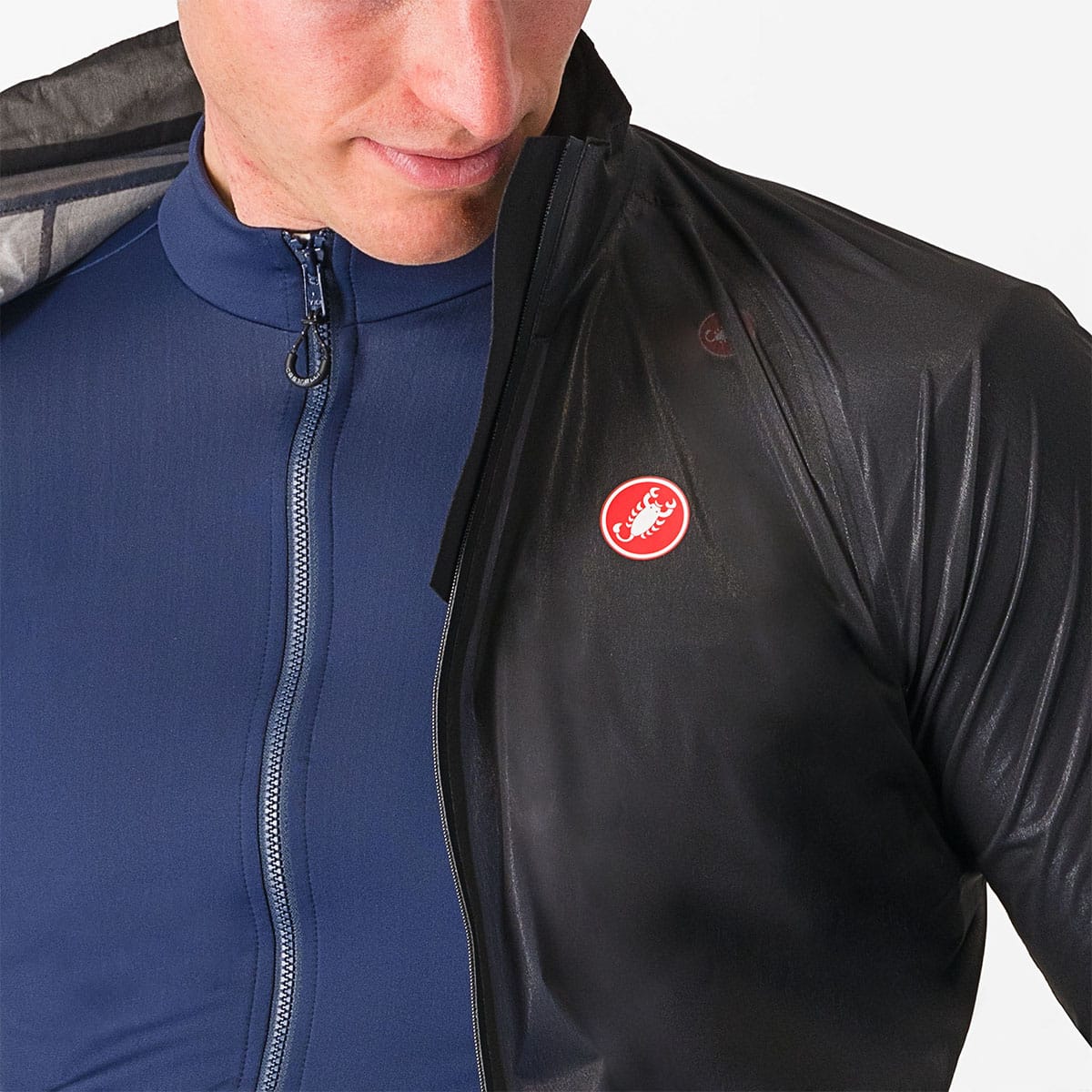 CASTELLI SQUALL Giacca SHELL Nero/Grigio