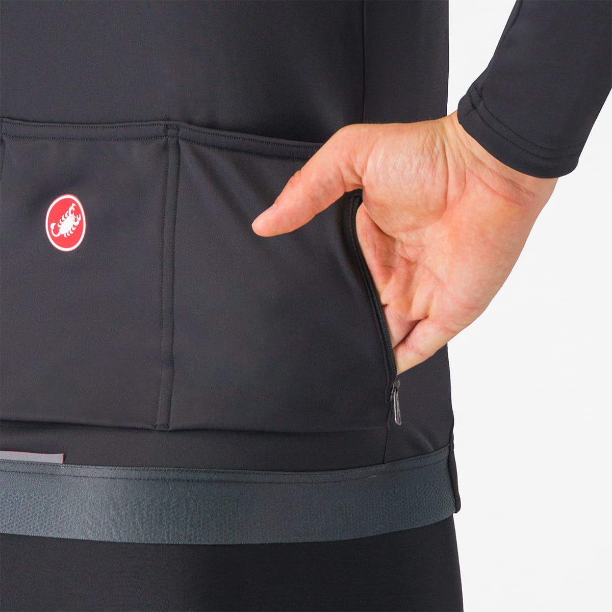 CASTELLI ESPRESSO THERMAL Maglia a maniche lunghe nera