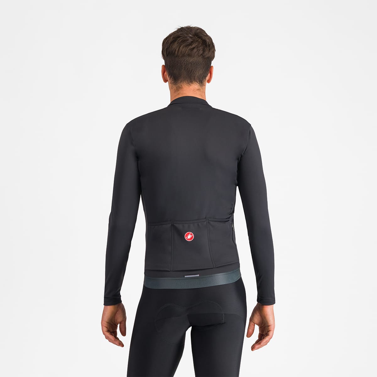 CASTELLI ESPRESSO THERMAL Maglia a maniche lunghe nera