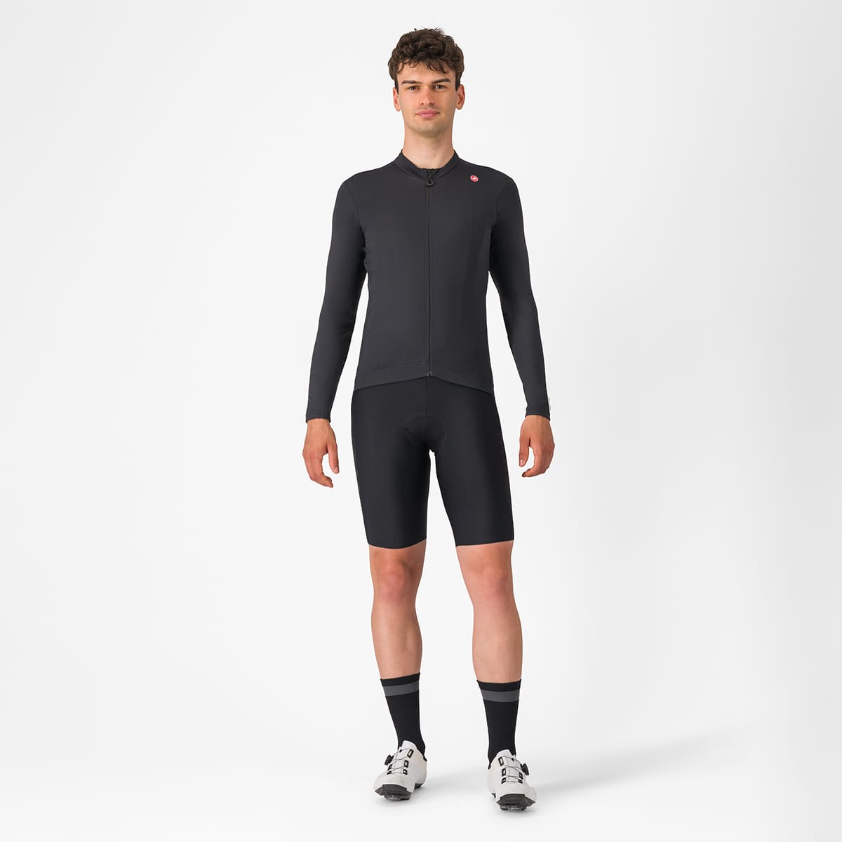 CASTELLI ESPRESSO THERMAL Maglia a maniche lunghe nera