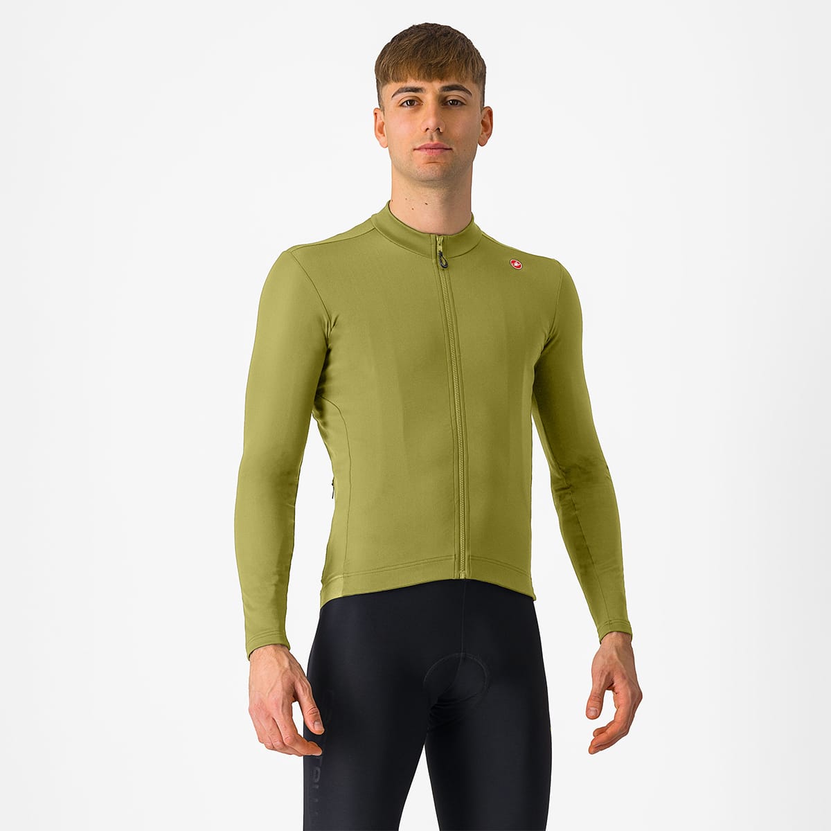 CASTELLI ESPRESSO THERMAL Maglia a maniche lunghe verde