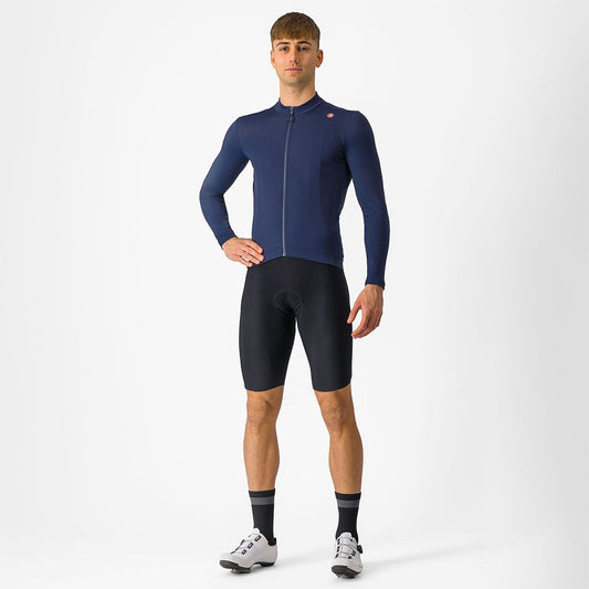 CASTELLI ESPRESSO THERMAL Maglia a maniche lunghe blu