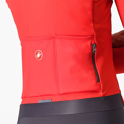 Maglia CASTELLI ESPRESSO THERMAL Donna Maniche Lunghe Hibiscus