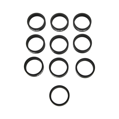 Kit 10 distanziali serie sterzo DEDA 1 1/8" alluminio altezza 10mm