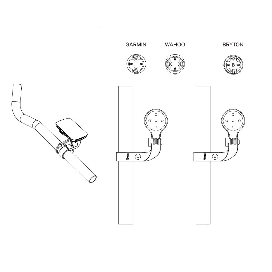 DEDA PARAMOUNT Staffa GPS per prolunga da 24 mm