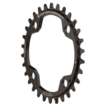 Piatto WOLF TOOTH 94 BCD 10/11V Sram X01/X1/GX/NX 4 Fori 94mm Nero