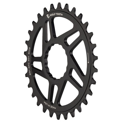 Piatto Singolo WOLF TOOTH BOOST 12V Raceface CINCH Shimano Direct Mount Offset 3mm Nero