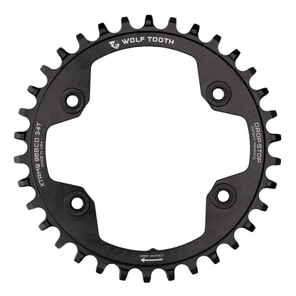 Piatto WOLF TOOTH 96 BCD 9/10/11/12V Shimano XTR M9000/M9020 4 Fori 96mm Nero