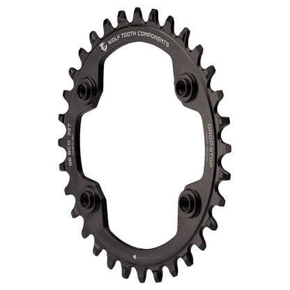 Plateau WOLF TOOTH 96 BCD 11V Shimano XTR M9000/M9020 4 Fori 96mm Nero