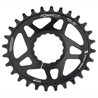 Piatto Singolo WOLF TOOTH ELLIPTICAL 9/10/11/12V Raceface CINCH Direct Mount Offset 6mm Nero