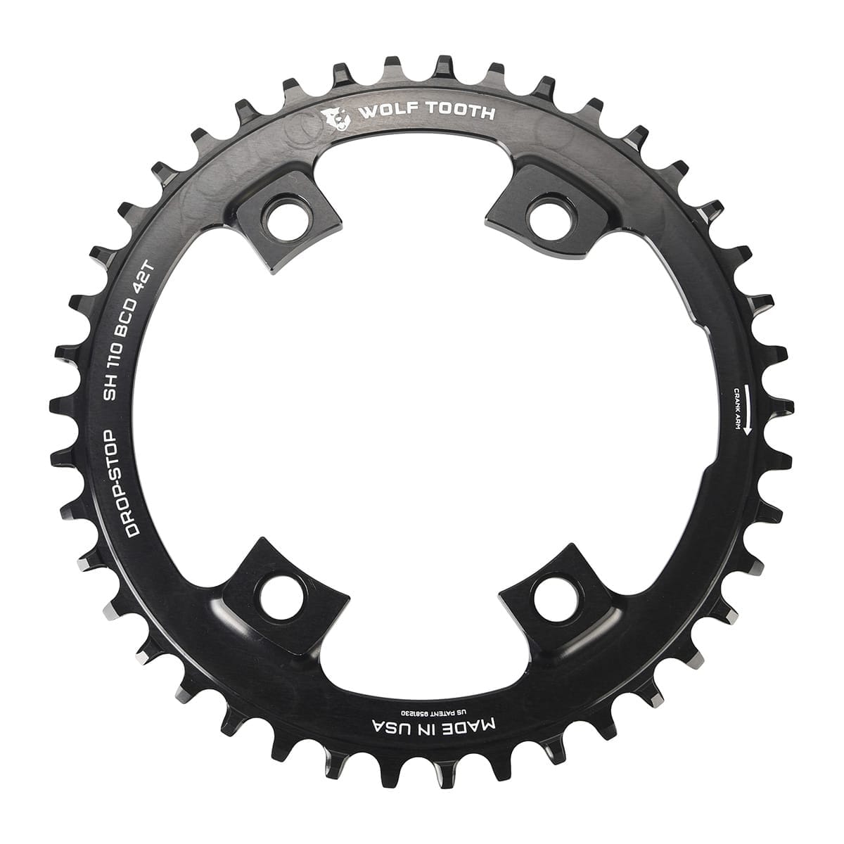 Plateau Mono 11V WOLF TOOTH Shimano Dura-Ace R9100 / Ultegra R8000 / 105 R7000 110 mm