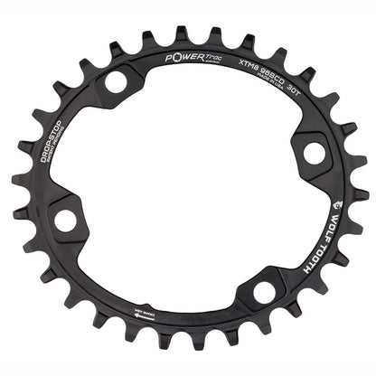 Plateau WOLF TOOTH ELLIPTICAL 96 BCD 11V Shimano XT M8000/SLX M7000 4 Fori 96mm Nero