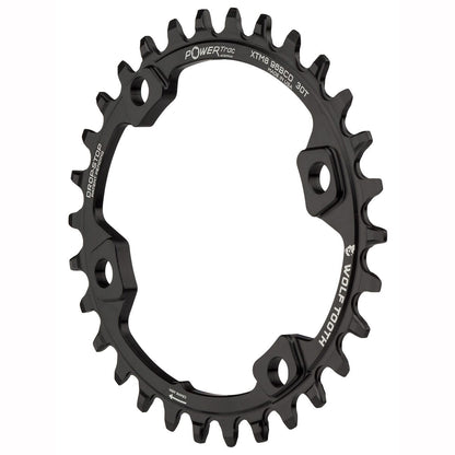 Plateau WOLF TOOTH ELLIPTICAL 96 BCD 11V Shimano XT M8000/SLX M7000 4 Fori 96mm Nero