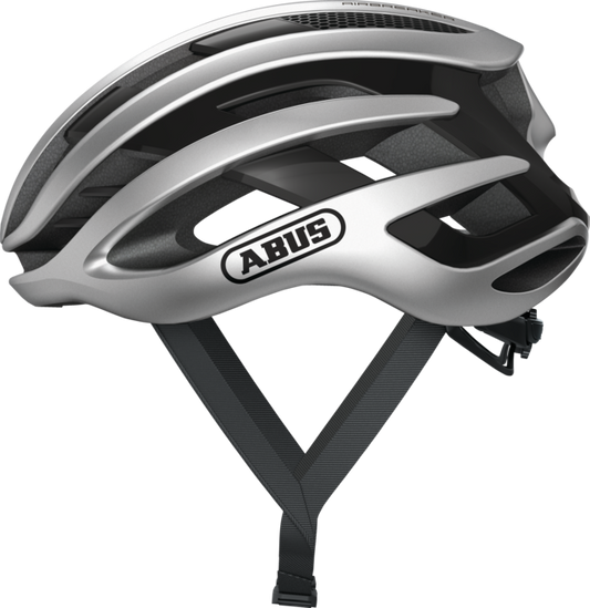 ABUS AIRBREAKER Casco da strada Argento