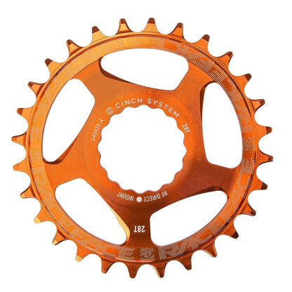 Piatto Singolo RACE FACE NARROW WIDE 9/10/11/12V Cinch Direct Mount Arancione