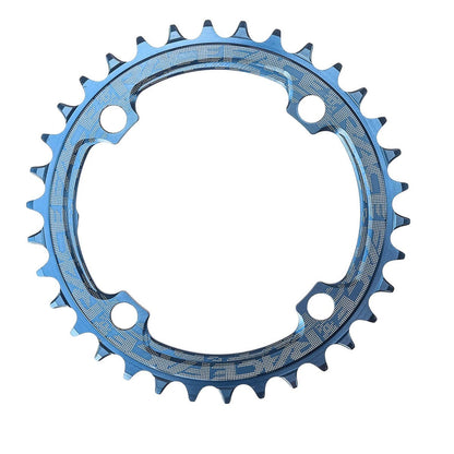 Corona Mono RACE FACE NARROW WIDE 9/10/11/12V 4 Fori 104 mm Blu