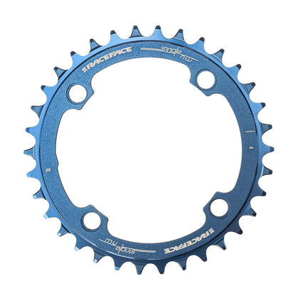 Corona Mono RACE FACE NARROW WIDE 9/10/11/12V 4 Fori 104 mm Blu