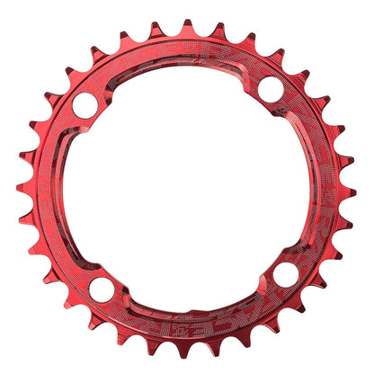 Piatto Mono RACE FACE NARROW WIDE 9/10/11/12V 4 Fori 104 mm Rosso