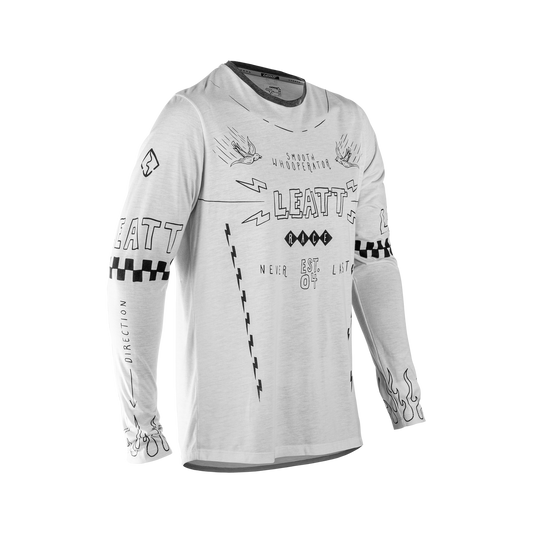 LEATT MTB Gravity 3.0 Maglia a maniche lunghe Bianco