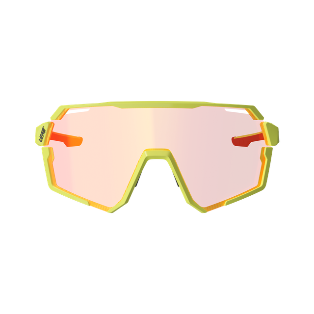 Lunettes LEATT RIDEVIZ PRO SMALL Jaune Verre Crystal Iriz Rouge