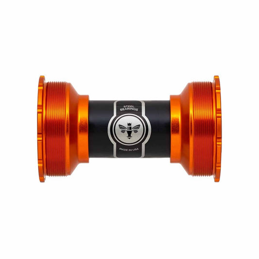 Boîtier de Pédalier CHRIS KING ThreadFit T47 24i 86/92 mm Orange