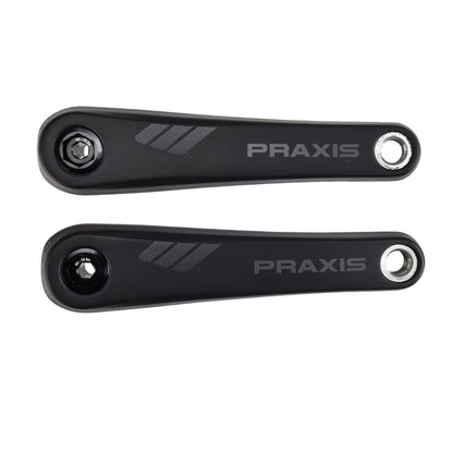 Pedivelle in Carbonio per MTB Elettrica PRAXIS Motore Yamaha/Bosch Nero