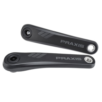 Pedivelle in Carbonio per MTB Elettrica PRAXIS Motore Yamaha/Bosch Nero